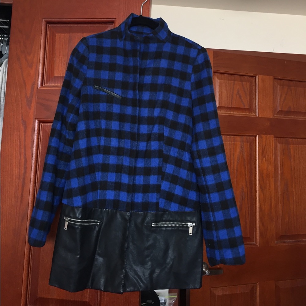 Leather bottom coat